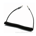 spring wire coiled cable DC male audio cable